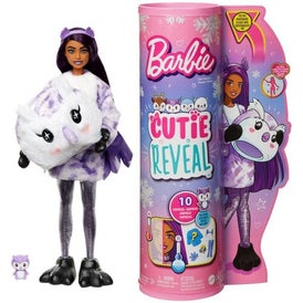 Barbie Cutie Reveal Doll Playset Fantasy Surprises Plush Costume Including  Pet