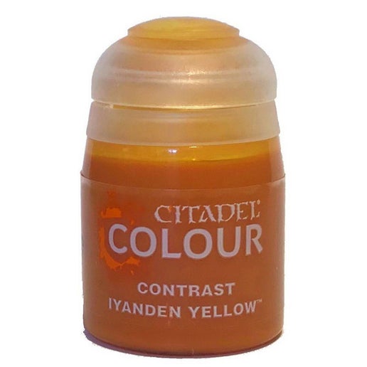 Citadel Colour Contrast Paint Iyanden Yellow 18ml in White | Toyco