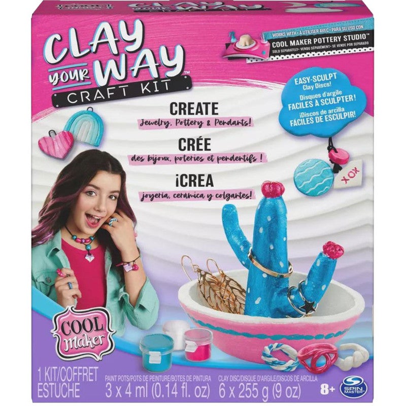 Cool Maker Clay Your Way Craft Kit in White