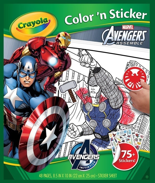 Marvel Avengers Sticker Pads for Boys Kids ~ 2 Pack Giant Avengers Create a  Scene Sticker Book with Over 1000 Stickers Plus Bonus Avengers Stickers