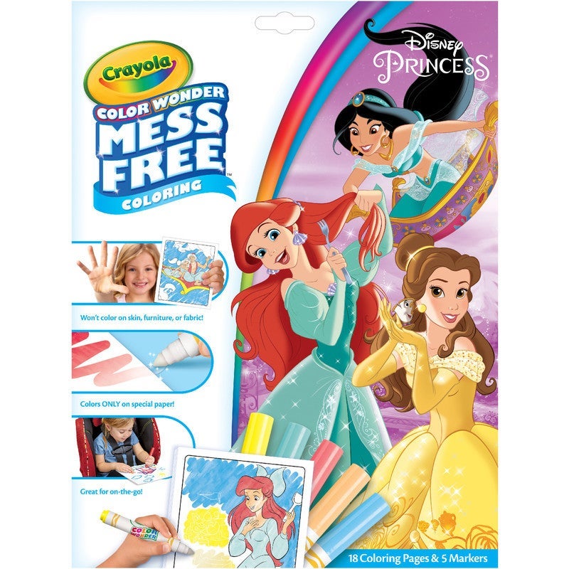 Little Mermaid Crayola Color Wonder Magic Light Brush & Coloring Pad Ages 5  for sale online