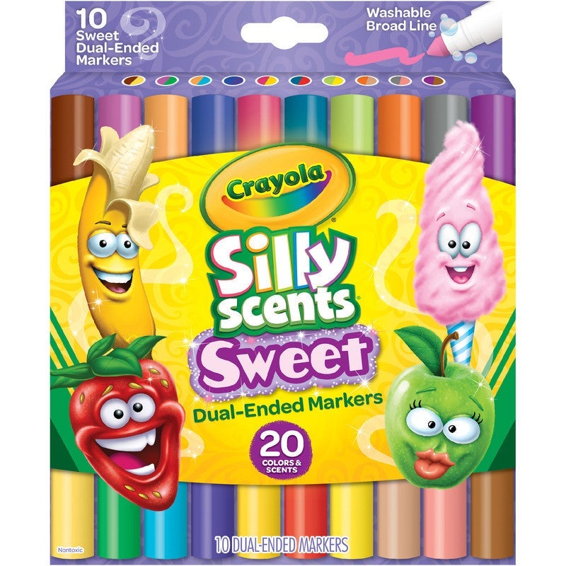 Crayola Silly Scents Play Dough Mega Activity Set, Over 50 Pieces  Including 20 Scented playdough Packs and 30 Kids Tools : Alphabet, Letters,  and Shapes