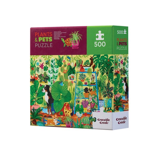 Crocodile Creek Puzzle Plants And Pets (500pc) in White | Toyco