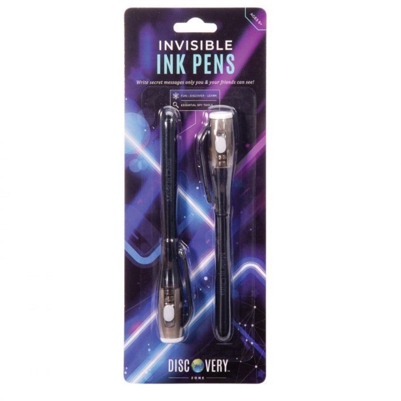 Discovery Zone Invisible Ink Pens With Light in White | Toyco