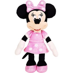 Store Official Minnie Mouse Plush (Red), Mickey and Friends, Medium, 18  Inches, Iconic Cuddly Toy Character with Embroidered Features and Bow,  Perfect