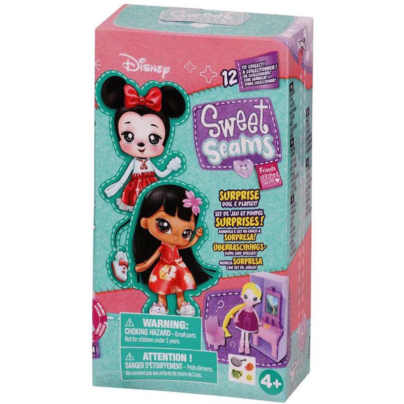 Disney SWEET SEAMS Surprise Doll & Playset, Single Pack: White/Green/Red  CHOOSE