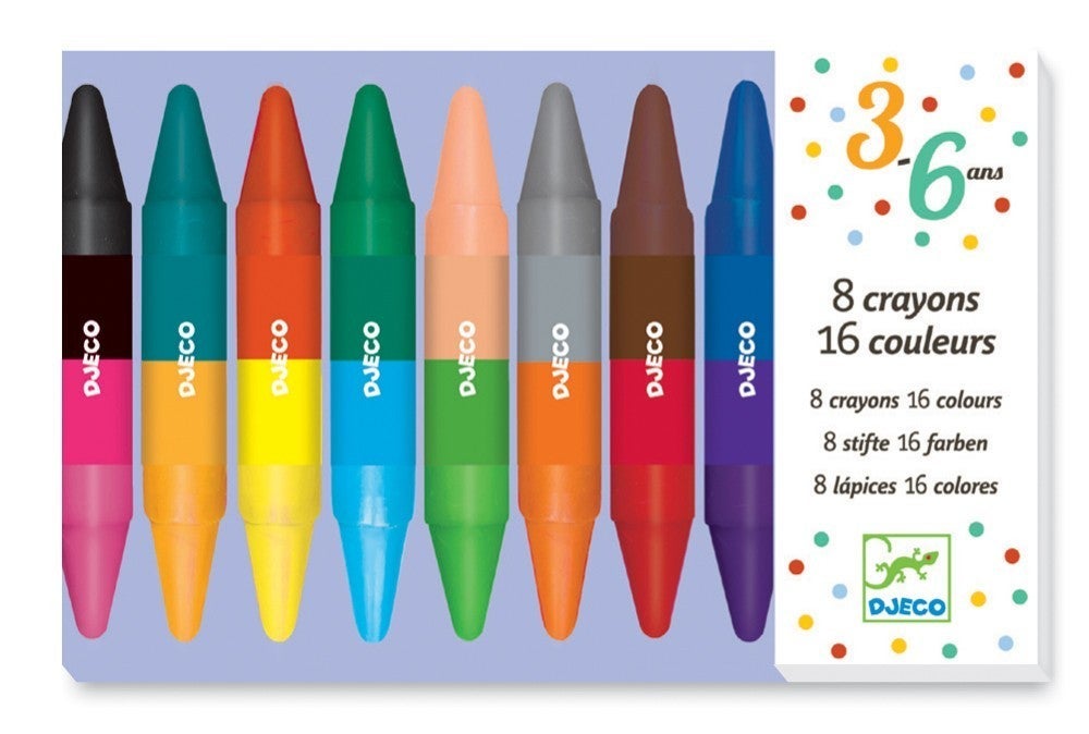 Crayons de cire multicolores 6 pcs Djeco chez Rougier & Plé