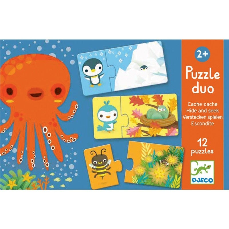 Djeco Animals Puzzle Duo Matching Activity - Destination Baby & Kids