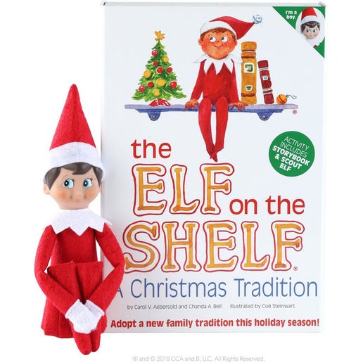 Elf On The Shelf Gift Set Boy in White | Toyco