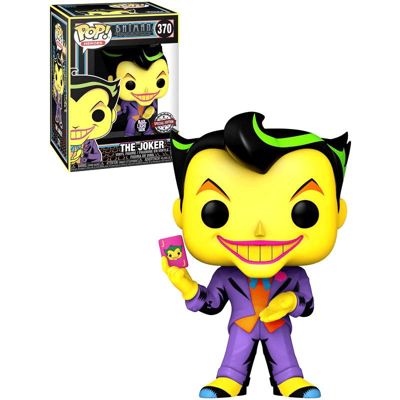 joker funko pop black light