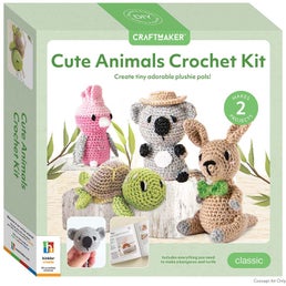 Craft Maker Too Cute Crochet Animals Craft Activity Kit Art Hobby Project