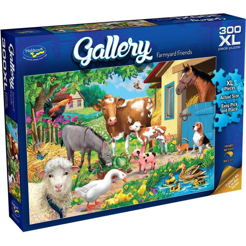 Holdson Puzzles Gallery - Farmyard Friends (300xlpc) in White