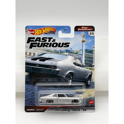 Hot Wheels Fast & Furious 70 Chevy Nova Ss in White | Toyco