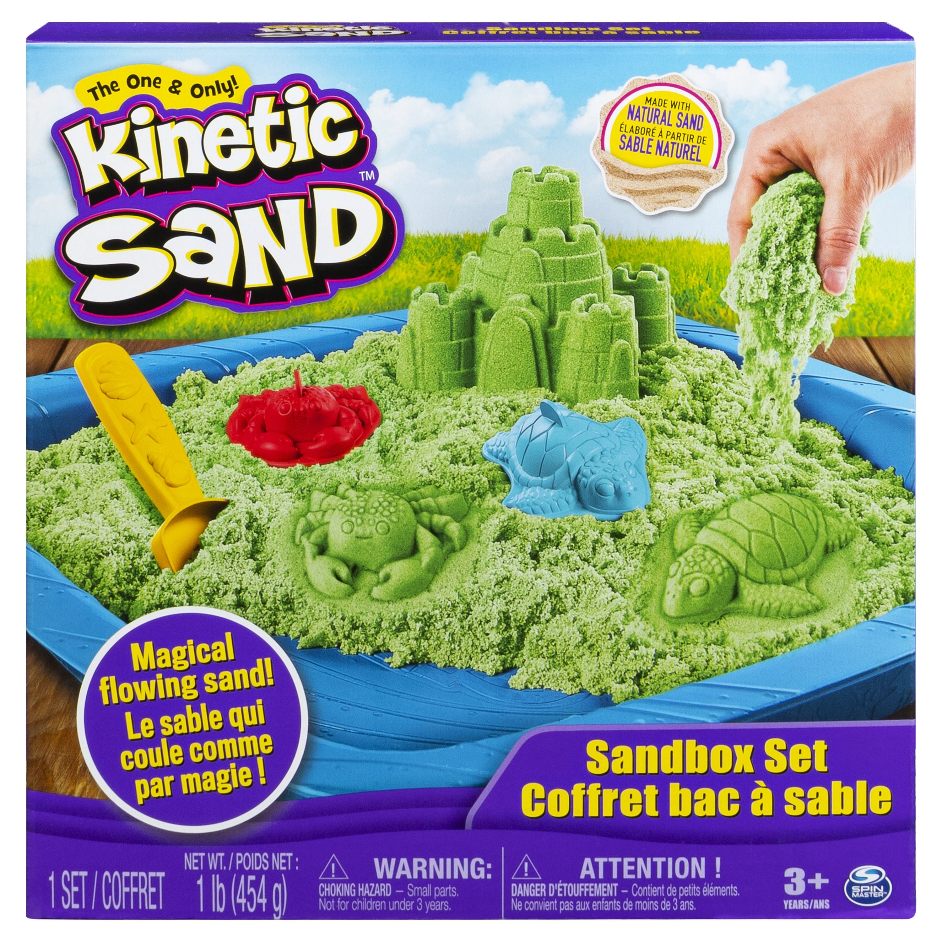 Magic Kinetic Sand + Accessories Glowing in the Dark ! A large set
