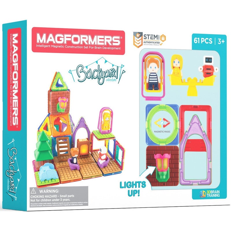 magformers backyard adventure 61pc