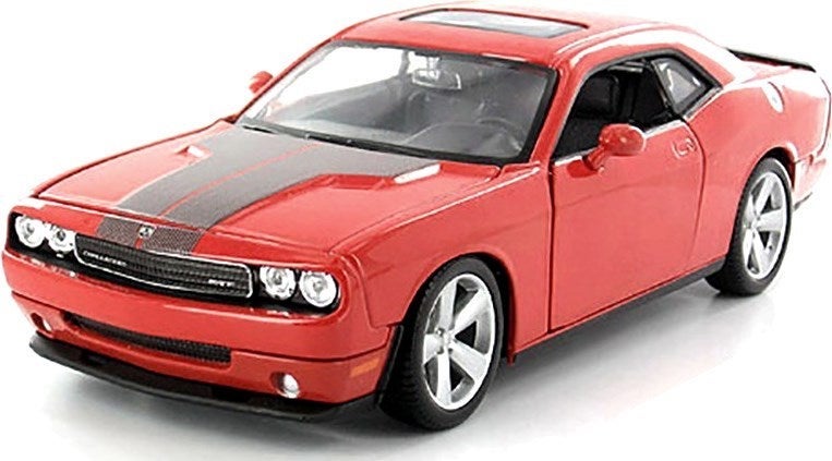 Maisto 1:24 2008 Dodge Challenger Srt8 Red in White | Toyco