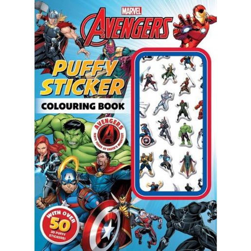Marvel Avengers 60th Anniversary: Puffy Sticker Colouring Book (pb) in  White