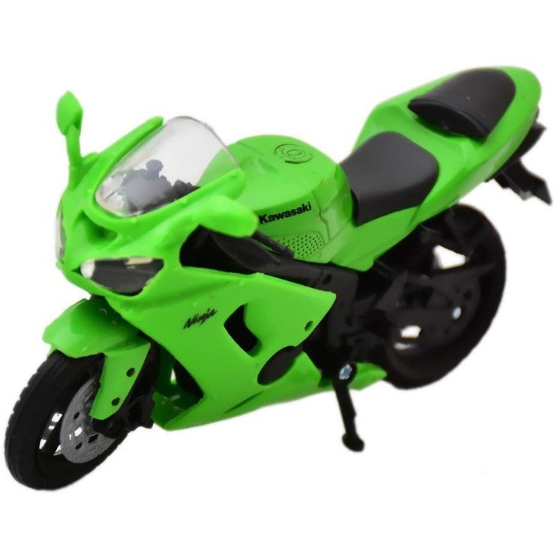 Newray 1:18 Kawasaki Ninja Zx-6rr Green in White | Toyco