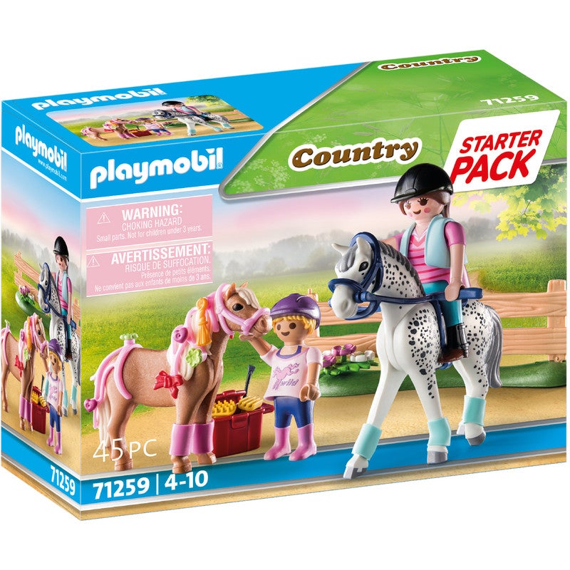 Playmobil Horse Farm Starter Pack in White