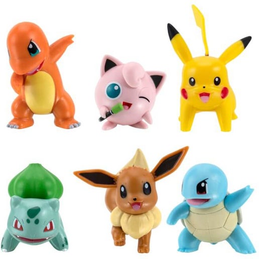 Pokemon Battle Fig Multi 6 Pack With Bulbasaur in White | Toyco