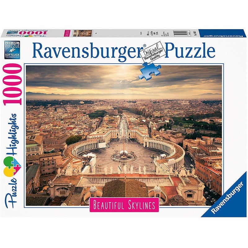 17614 Ravensburger PUZZLE ADULTI paesaggi 1000 pz Foto Postcard from  Liguria, Italy, Puzzle Liguria, 14+, Puzzle Postcard – Full Toys