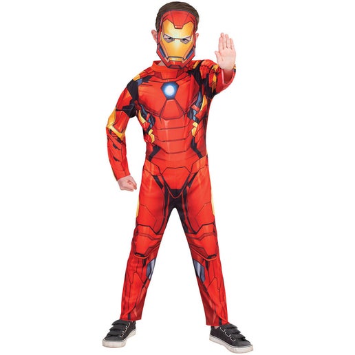 Rubies Avengers Iron Man Classic Costume Size 6-8 in White | Toyco