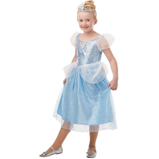 Rubies Cinderella Glitter & Sparkle Costumesize 3-5 Yrs in White | Toyco