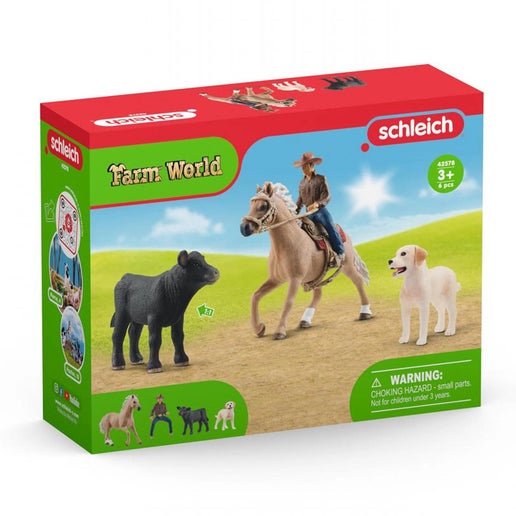 Schleich Farm World Western Riding Adventures in White | Toyco