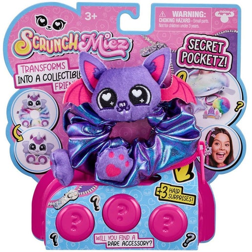 Moose Scrunch Miez S2 3pack Hair Surprise Assorted in White | Toyco