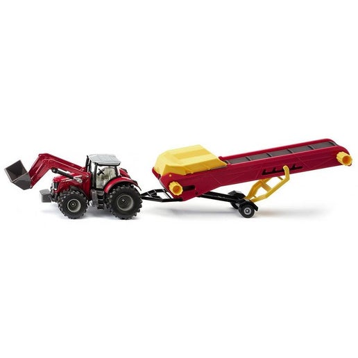 Siku 1996 Massey Ferguson Tractor With Conveyer in White | Toyco
