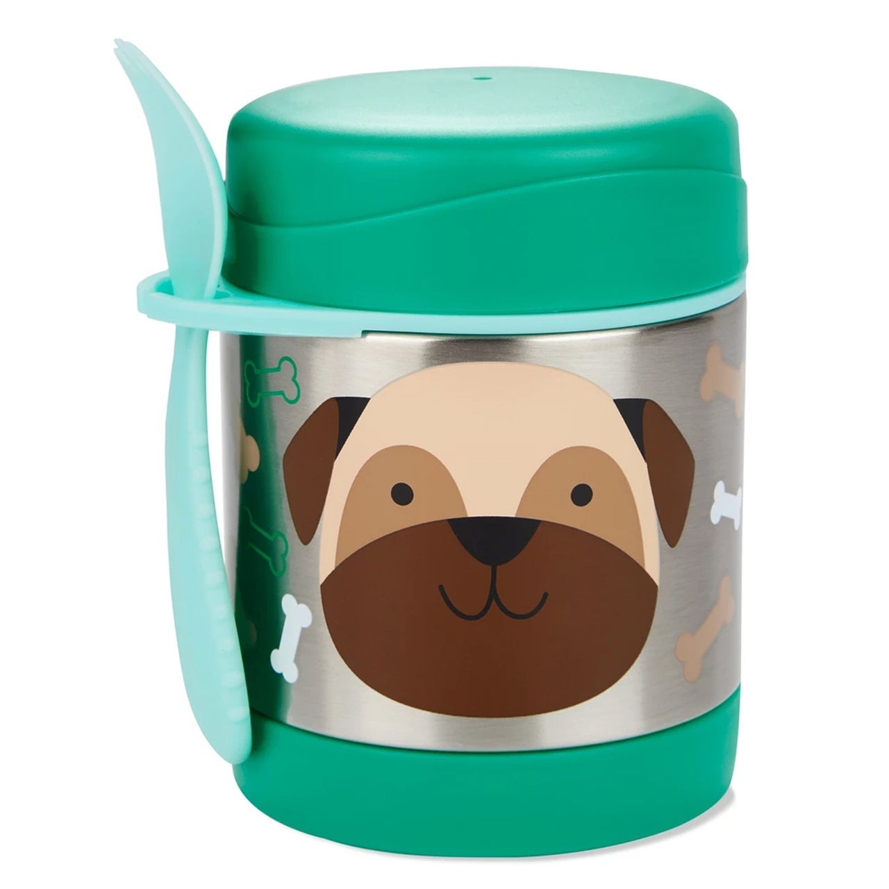 Skip Hop Zoo Insulated Food Jar Pug in White | Toyco