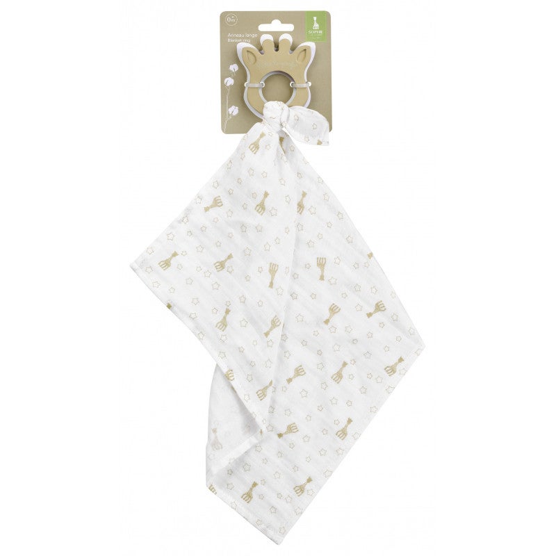 Sophie La Giraffe So Pure Swaddle Ring in White | Toyco