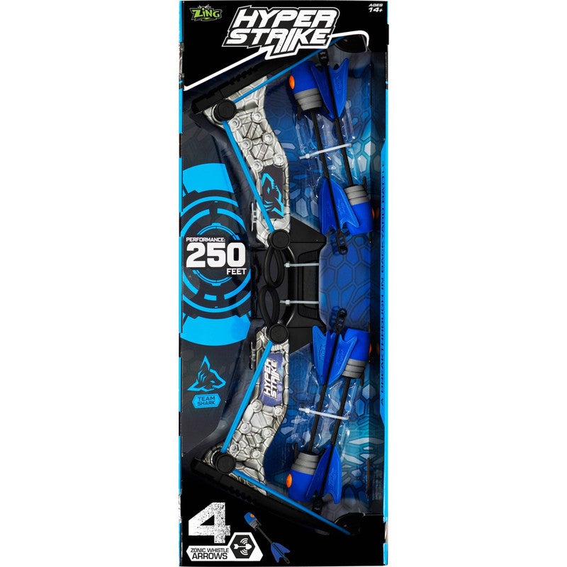 Hyperstrike Bow - 2 Pairs of Bungee and 4 Arrows, Blue